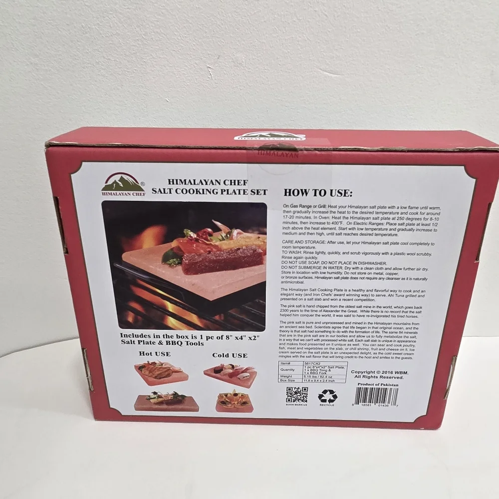 HIMALAYAN CHEF SALT COOKING PLATE SET